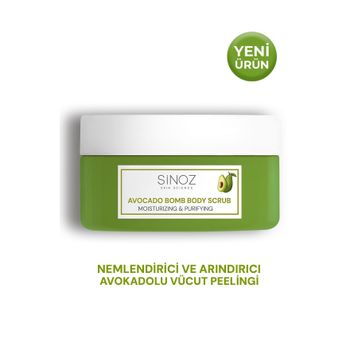 Sinoz Avocado Bomb Nemlendirici ve Arındırıcı 300 gr Vücut Peelingi