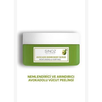 Sinoz Avocado Bomb Nemlendirici ve Arındırıcı 300 gr Vücut Peelingi