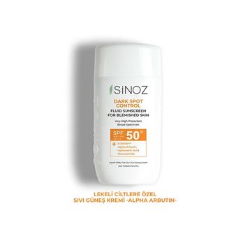 Sinoz Lekeli Ciltlere Özel SPF50 50 ml Sıvı Güneş Kremi
