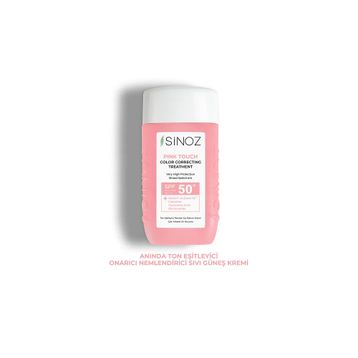 Sinoz Pink Touch SPF 50+ 50 ML Ton Eşitleyici Pembe Yüz Güneş Kremi