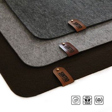 Sintio Koyu Gri 50x100 cm Keçe Mousepad