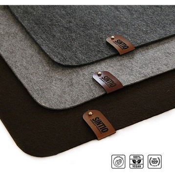 Sintio Koyu Gri 50x100 cm Keçe Mousepad
