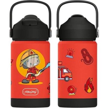 Sipnjoy FlipSip 360 ml Firefighter Buddy Çocuk Su Termosu