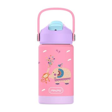Sipnjoy FlipSip 360 ml Jolly Elephant Çocuk Su Termosu