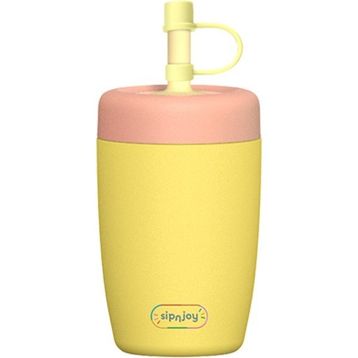 Sipnjoy Strawbuddy 360 ml Sarı Tumbler Pipetli Termos