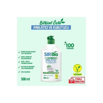 Sır 500 ml Bio Bitkisel Özlü Bulaşık Makinesi Parlatıcı & Kurutucu
