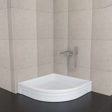 Sırduş 100x100x16 cm Oval Panelli Duş Teknesi