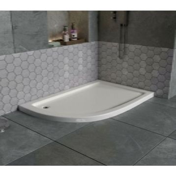 Sırduş 100x90x6 cm Asimetrik Sol Flat Duş Teknesi