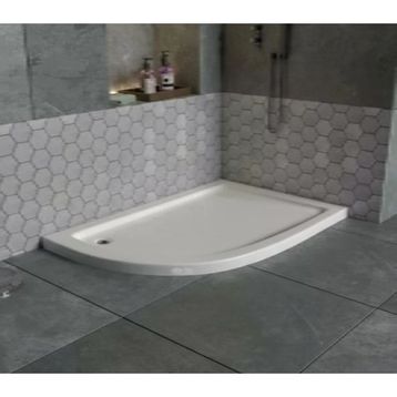 Sırduş 120x90x6 cm Asimetrik Sol Flat Duş Teknesi