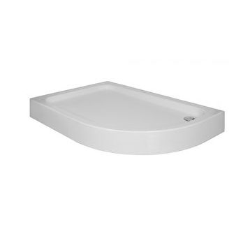 Sırduş 90x80x12 cm Asimetrik Monoblok Sol Duş Teknesi