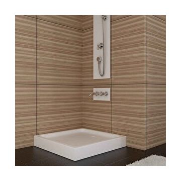 Sırduş 90x90x12 cm Kare Monoblok Duş Teknesi