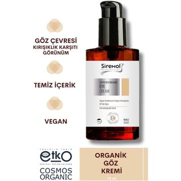 Sirenol Organik 15 ml Anti Aging Göz Kremi