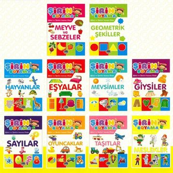Şirin Boyama 10 Kitap - kollektif