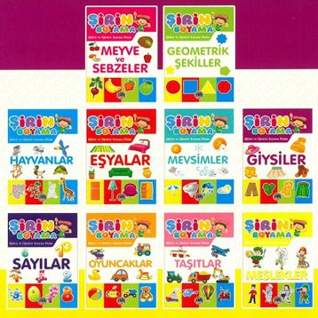 Şirin Boyama 10 Kitap - kollektif