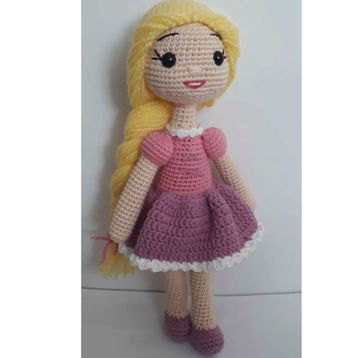 Şirin Rapunzel Bebek Amigurumi Oyuncak