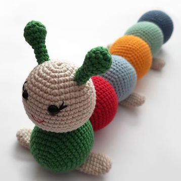Şirin Tırtıl Amigurumi Oyuncak