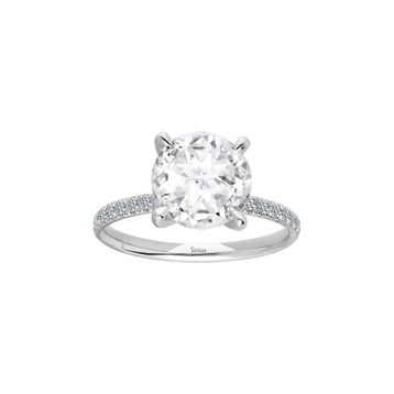 Sirius 0602R0023 Beyaz Topaz 3.80 Karat Pırlanta Tektaş Yüzük