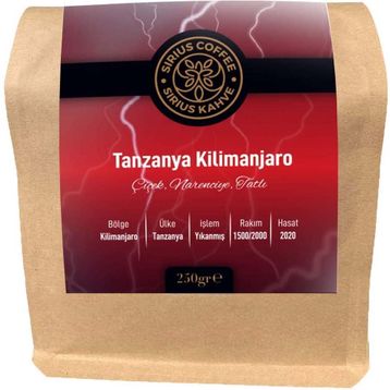 Sirius 250 gr Specai Tanzanya Kilimanjaro Çekirdek Kahve