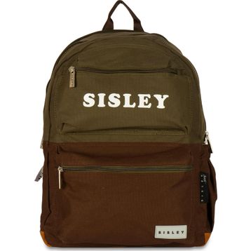 Sisley 12911 Yeşil Kahve Unisex Sırt Çantası