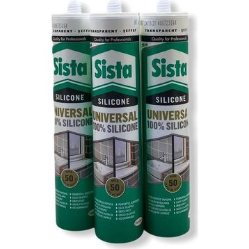 Sista 280 ml x 3'lü Şeffaf Silikon