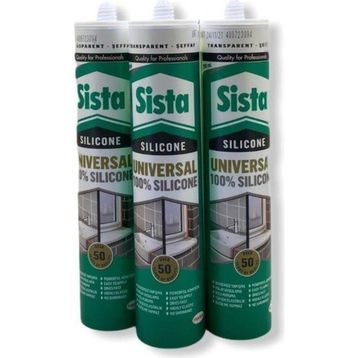 Sista 280 ml x 3'lü Şeffaf Silikon