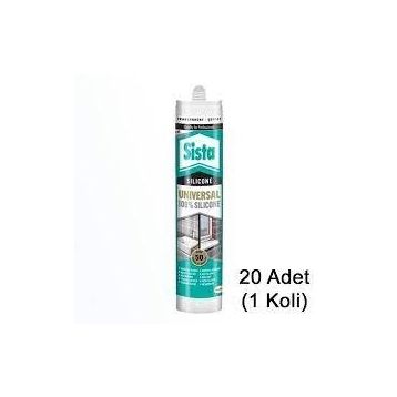 Sista Genel Amaçlı Universal Şeffaf 280 ml 20 Adet Silikon