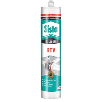 Sista Rtv Kırmızı Isıya Dayanıklı 310 ml Kartuş Silikon