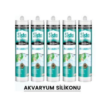 Sista Şeffaf 5x310 gr Akvaryum Silikonu