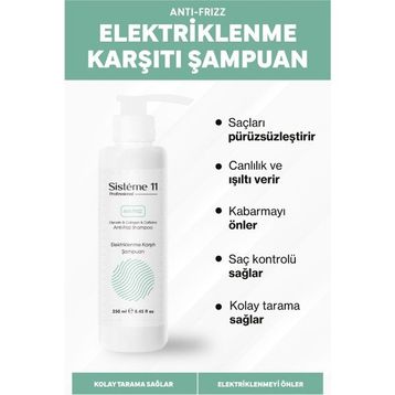 Sisteme 11 Elektriklenme Karşıtı 250 ml Şampuan