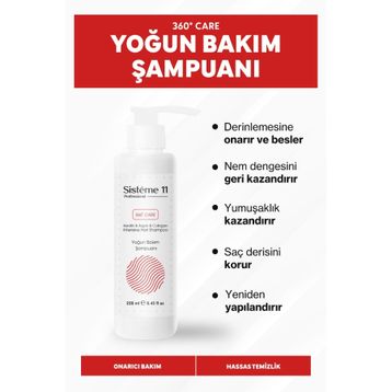 Sisteme 11 Intensive Repair Yıpranmış Saçlar İçin 250 ml Yoğun Bakım Şampuan