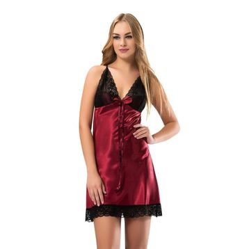 Sistina 348 Dantelli Saten Gecelik