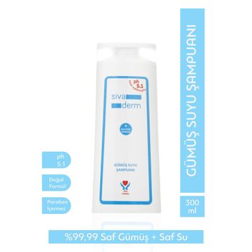 Siva Derm 300 ml Gümüş Suyu Şampuanı