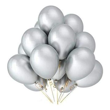 Sivassüsdünyası Gri Metalik 100 Adet Balon