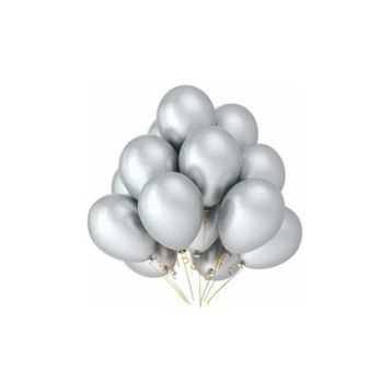 Sivassüsdünyası Gri Metalik 100 Adet Balon