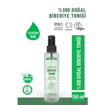 Siveno %100 Doğal Biberiye Suyu Saç Dökülmesi Karşıtı ve Hızlı Saç Uzatma Etkili 150 ml Saç Toniği