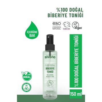 Siveno %100 Doğal Biberiye Suyu Saç Dökülmesi Karşıtı ve Hızlı Saç Uzatma Etkili 150 ml Saç Toniği