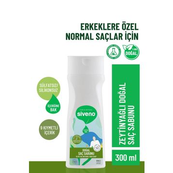 Siveno 300 ml Erkekler İçin Zeytinyağlı Doğal Saç Sabunu