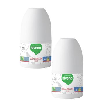 Siveno Teen Pink 50 ml 2 Adet Doğal Roll-On