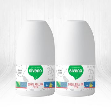 Siveno Teen Pink 50 ml 2 Adet Doğal Roll-On