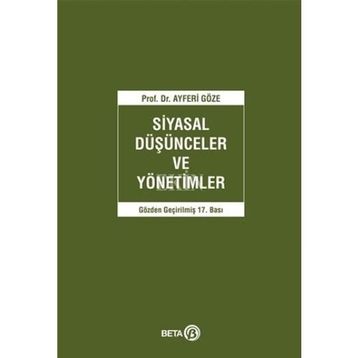 Siyasal Düşünceler ve Yönetimler - Beta Basım Yayım