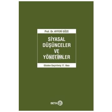 Siyasal Düşünceler ve Yönetimler - Beta Basım Yayım