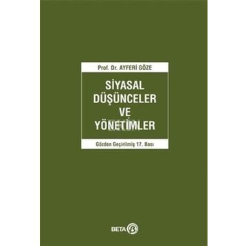 Siyasal Düşünceler ve Yönetimler - Beta Basım Yayım