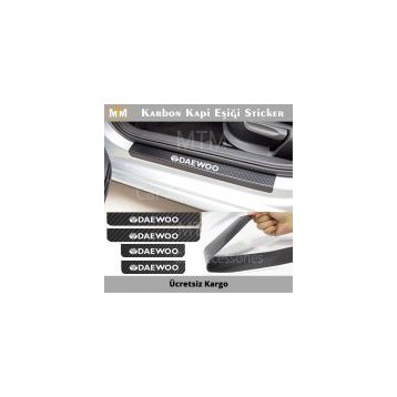 Size Özel 4 Adet Karbon Kapı Eşiği Sticker