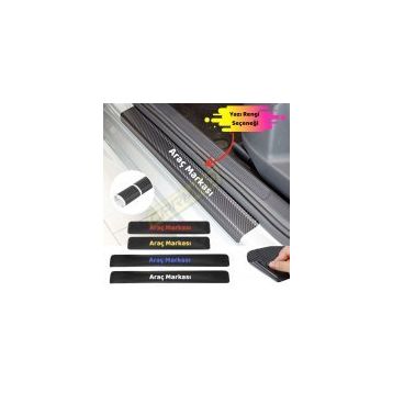 Size Özel 4 Adet Karbon Kapı Eşiği Sticker