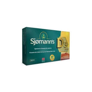 Sjomann's Vitamin D3 1000 IU 30 Tablet