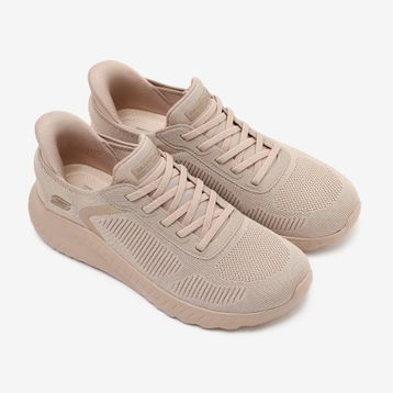 Skechers 117497 NAT Bobs Squad Chaos Current Muse Bej Kadın Spor Ayakkabı