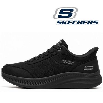 Skechers 118158TK BBK Bobs Moda Flex Siyah Erkek Spor Ayakkabı
