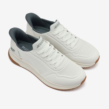 Skechers 118424 WHT Bobs Squad 4-direct Step Beyaz Erkek Spor Ayakkabı