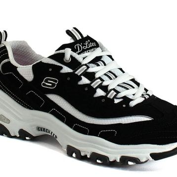 Skechers 11930EW-BKW Siyah D'Lites Interlude Kadın Ayakkabı