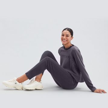Skechers 11931-OFWT D'Lites Fresh Start Beyaz Kadın Spor Ayakkabı